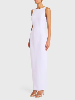 Amanda Uprichard Marbella Maxi Dress in Lavender XS thumbnail 3