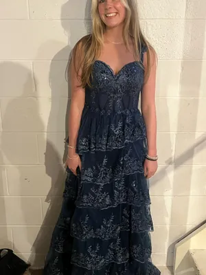 Blue Prom Dress thumbnail 3