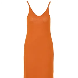 NWOT Mango orange midi dress thumbnail 2