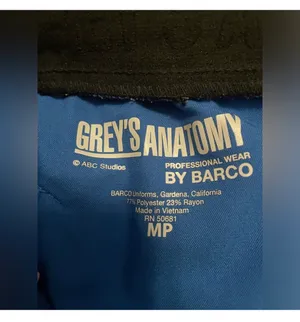Royal Blue BARCO Grey's Anatomy Jogger Scrub Pants thumbnail 3