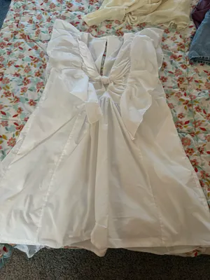 White mini dress thumbnail 1