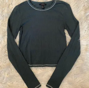 Forever 21 Long Sleeve Top Dark Blue Size Small thumbnail 1
