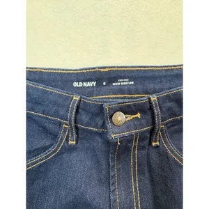 Old Navy Wow Wide Leg Jeans Womens 6 High Rise Dark Wash Denim Blue thumbnail 5