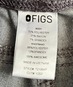 FIGS Kade FIONx Cargo Graphite Gray Straight Leg Scrub Pants thumbnail 8