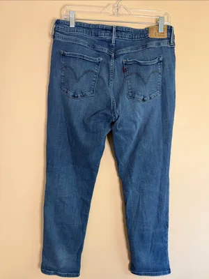 Women's Ankle-Length Mid-Rise Blue Jeans thumbnail 3