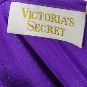Vintage Victoria's Secret Gold Label Purple Lace Satin Slip Lingerie Large Sexy thumbnail 4