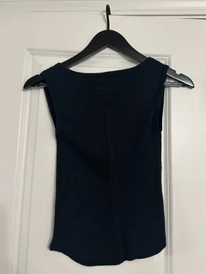 FREE PEOPLE Hummingbird Stretch Cotton Top in Black Size X-Small thumbnail 5