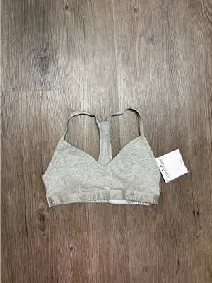 Calvin Klein Gray Racerback Bra thumbnail 5