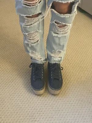 Steve Madden Attitude Denim Platform Espadrille Sneaker thumbnail 7
