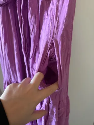 Haute Hippie purple flowy sundress thumbnail 3