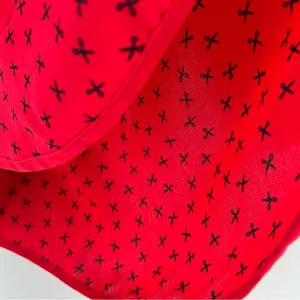 Vero Moda Novelty‎ Print Scissors Lightweight Chiffon V-Neck Top Hair Salon thumbnail 8