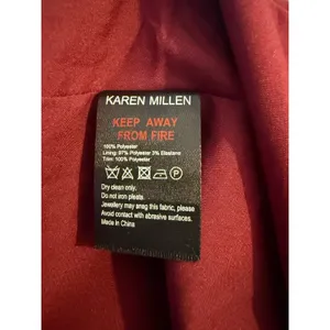 Karen Millen Floral Pleated Maxi Dress Burgundy Purple Corset 18 boho romantic thumbnail 7