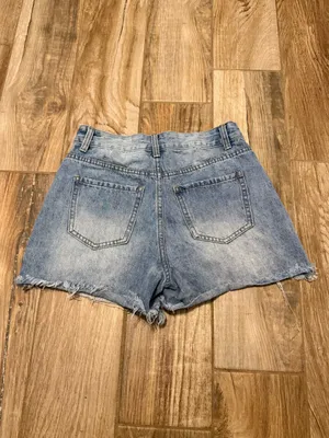 Vervet by Flying Monkey Cut Off Denim Shorts thumbnail 3