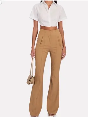 NWT Veronica Beard Azariah Acorn High Rise Flare Pants Size 6 thumbnail 12
