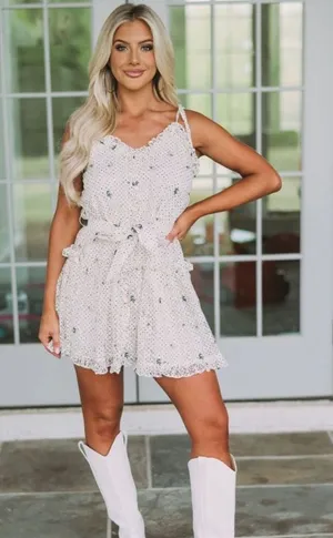 These three polka dot floral lace dress thumbnail 1
