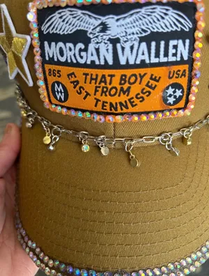 Custom Morgan Wallen Hat Brown thumbnail 6