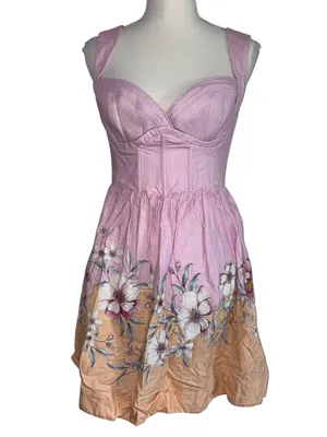 Yumi Kim Susana Dress in Veranda Lilac Large New Womens Mini Floral thumbnail 4