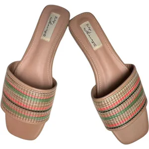 Vintage Havana Finley Low Heel Basket Weave Multi-color sandals Sz 9 thumbnail 1