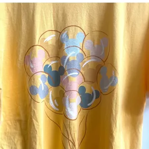 Comfort Colors Mickey Mouse Balloon T-Shirt Women L Yellow Orange Disneycore Tee thumbnail 4