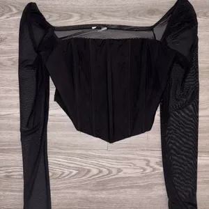 Princess Polly Beverly Corset Mesh Long Sleeve Top thumbnail 6
