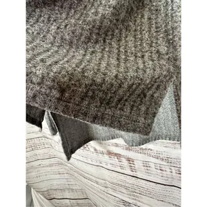 Juicy Couture Vintage Ribbed Long Sleeve Pullover Sweater Heather Gray Sz Medium thumbnail 5