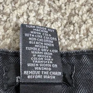 Hot Topic‎ Social Collision Black Wide Leg Cropped Jeans Womens SM Grunge Retro thumbnail 8