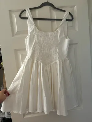 Princess Polly Straplie Mini Dress White thumbnail 6