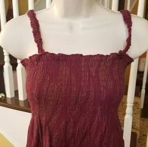 Calvin Klein purple and gold flowy dress sz Small thumbnail 2