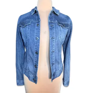 AG Adriano Goldschmied Denim Jacket Blue Fitted Stretch Size Large‎ Elevated thumbnail 9