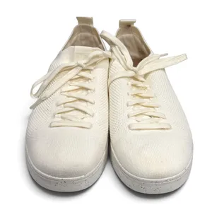 Fitflop Rally e01 Multi Knit Sneakers Shoes Womens 8 Cream Tenniscore Streetwear thumbnail 3