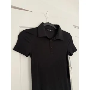 $124 New Splits59 Talia Ribbed Polo - Black - Small thumbnail 8