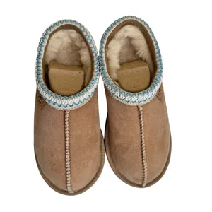 Ugg Tasman Regenerate‎ Slippers Sand with Light Blue Accents Women's Size 6 thumbnail 5
