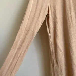 Victoria’s Secret Tan Long Sleeve Top Satin Modal Blend Sz M‎ Y2K Luxe thumbnail 7