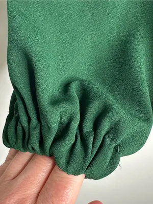 Pomander Place Tuckernuck NEW!! Carlota Peplum Blouse Hunter Green XS thumbnail 5