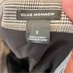 Club monoco ruffle tiered black plaid mini skirt size‎ 2 thumbnail 6