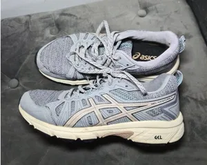 Womens ASICS GEL-Venture 7 Trail Running Shoes - Grey / Cream 9.5 thumbnail 1