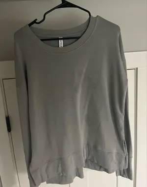 Athleta Heather Gray Crewneck Sweatshirt thumbnail 1