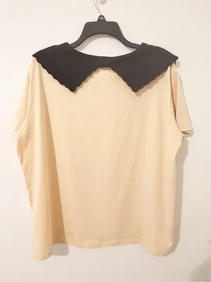 Queen of Sparkles Champagne Glass Tan Black Shirt Tee Sequin Size Large L * thumbnail 5