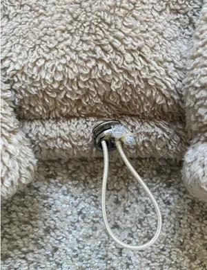 Crop cozy fleece hoodie thumbnail 6