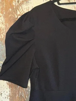 New York & Company black short twist sleeve jumpsuit, size XXL 2X thumbnail 3