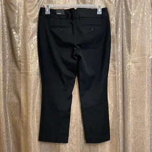 Vintage Express black cropped ankle office/business casual pants, size 8 NWT‎ thumbnail 2