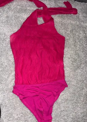 Pink Halter Bodysuit from Amazon thumbnail 1