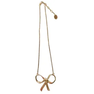 Juicy Couture Etched Silver Bow Necklace thumbnail 3