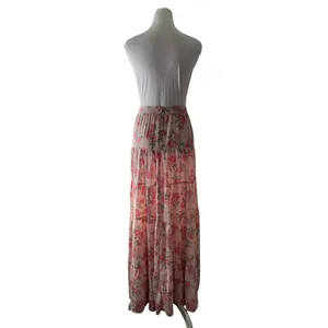 Nasty Gal Pink Floral Maxi Skirt thumbnail 6