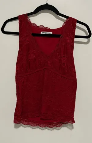 Princess Polly Red Top thumbnail 1