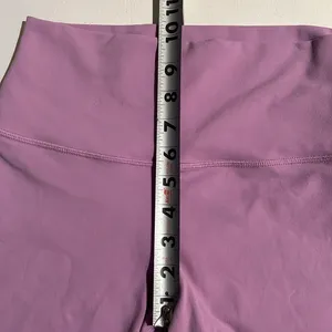 ALO Yoga Purple Bike Shorts High-Rise Seamless thumbnail 5