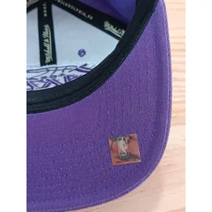 Mitchell & Ness LA Lakers Snapback Hat Purple NBA Rhinestone Logo Cap thumbnail 9