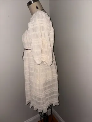 Urban Outfitters Daphne Puff Sleeve Dress Size Large thumbnail 8
