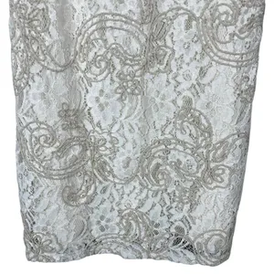 Zara Floral Lace Paisley Mini Slip Dress White Beige Coquette Embroidered Size M thumbnail 3