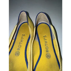 Rothys Womens Marigold Yellow Flat Slip on Shoes The Point 9.5 thumbnail 7